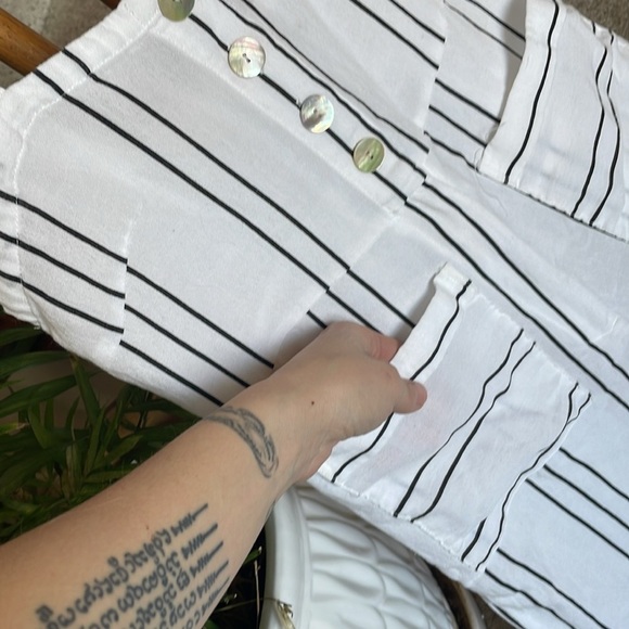 Sancia Cotton Coastal Striped White Jumpsuit - Picture 5 of 13